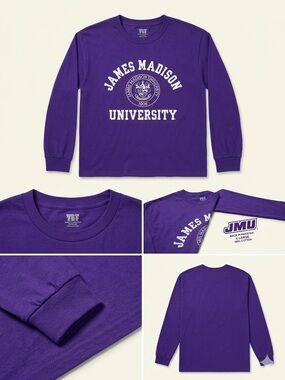 James Madison University Purple Long Sleeve Tee